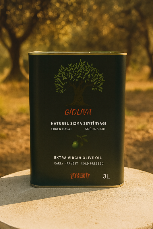 (Edremit)Soğuk Sıkım Natürel Sızma Zeytinyağı - 3lt